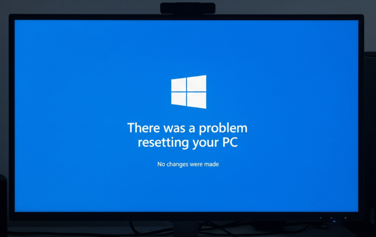 There was a problem resetting your PC error